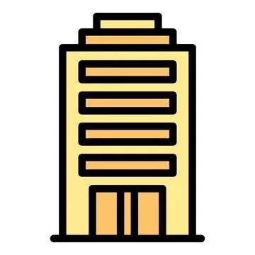 Marketing building icon vector flat Ilustración de archivo