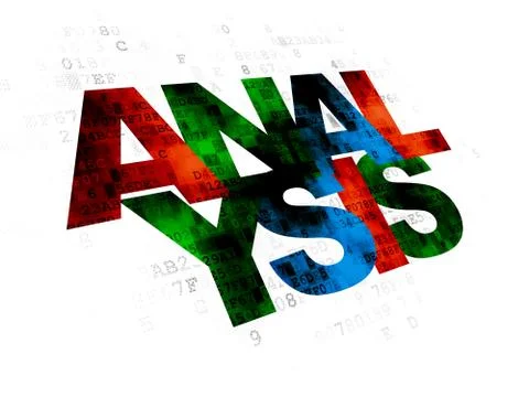 Marketing concept: Analysis on Digital background 스톡 일러스트