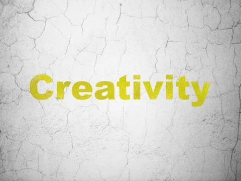 Marketing concept: Creativity on wall background Stock Illustration
