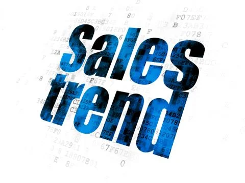 Marketing concept: Sales Trend on Digital background Stock-Illustration