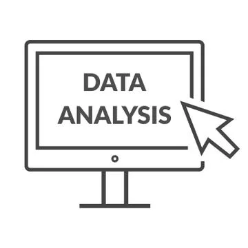 Marketing Data Analytics, Analyzing Statistics Stock Illustration