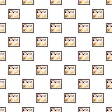 Marketing data analytics financial report seamless pattern イラスト素材