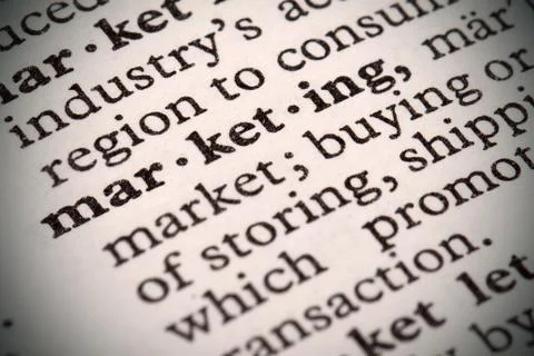 Marketing defined Stock Photos