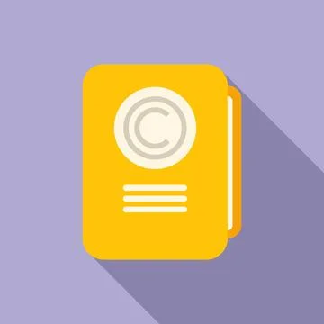 Marketing folder document icon flat vector. Business marketing Stockillustratie