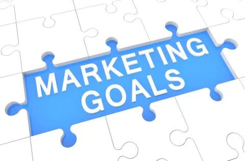 Marketing goals Stock Illustration
