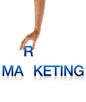 Marketing - hand Stock Illustration