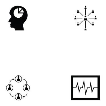 Marketing icon set Stock Illustration