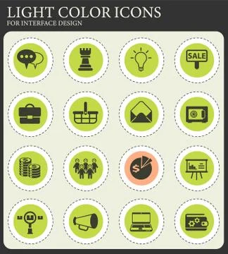 Marketing icon set Stock Illustration