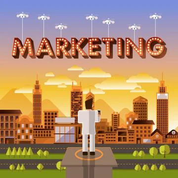 Marketing Stock Illustration