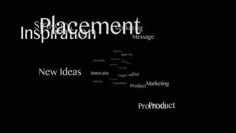 MARKETING Keywords Animation, Background, Loop, 4k Stock Footage 169671392