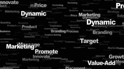 MARKETING Keywords Animation, Background, Loop, 4k Stock-Footage 208899071