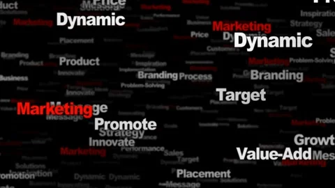 MARKETING Keywords Animation, Background, Loop Stock Footage 270233567
