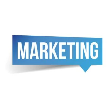 Marketing label speech bubble Illustrazione stock