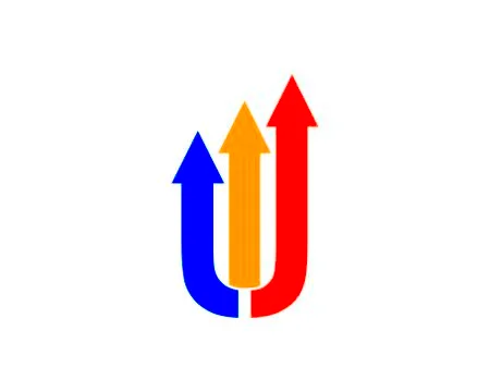 Up marketing logo Stock Illustration