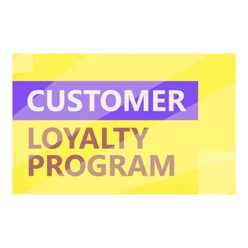 Marketing loyalty program icon cartoon . Gift card Stock-Illustration
