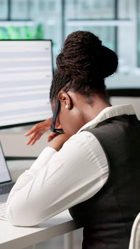 Marketing Manager Solving Client Email Problems On Laptop Stock Footage 345316711