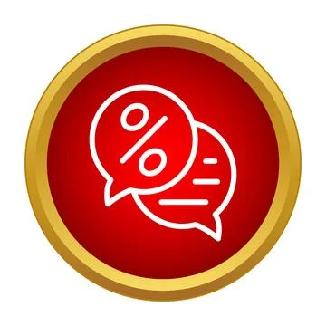 Marketing message chat bubbles with discount offer Stock Illustration