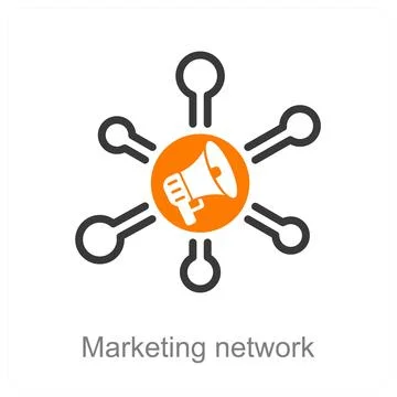 Marketing network Stock Illustration