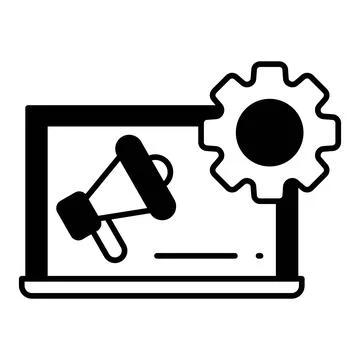Marketing Optimization Dualtone Icon Stock Illustration