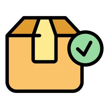 Marketing parcel icon vector flat Stockillustratie