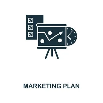 Marketing Plan creative icon. Simple element illustration. Marketing Plan Stock Illustration