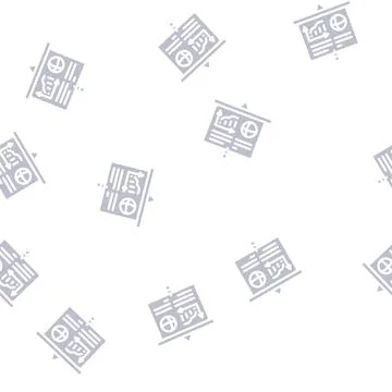 Marketing presentation glyph vector seamless pattern Stockillustratie