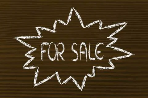 Marketing promotion message in comic bubble Stockillustratie