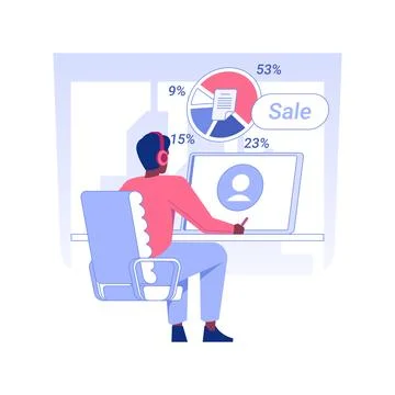 Marketing research isolated concept vector illustration. Stock Illustration