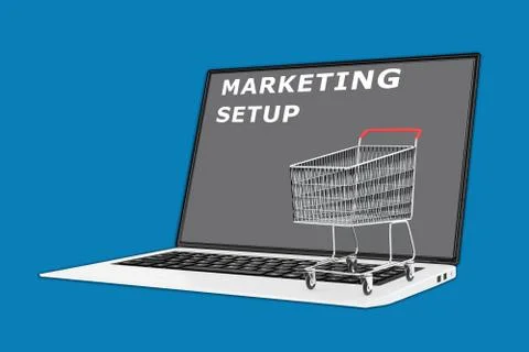 Marketing Setup concept Stock Illustration