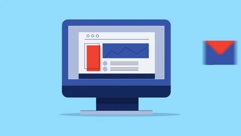 Marketing software, website analysis and data report animation video. Stock Footage 308073551