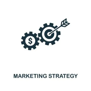 Marketing Strategy creative icon. Simple element illustration. Marketing Illustrazione stock