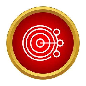 Marketing strategy targeting connected audience icon Illustrazione stock