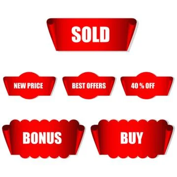 Marketing tags Stock Illustration