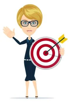Marketing Target. Stock flat vector illustration. Stock Illustration