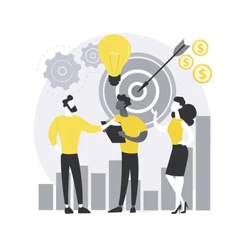 Marketing team abstract concept vector illustration. Stock Illustration