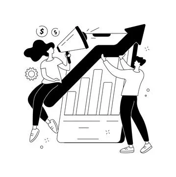 Marketing team abstract concept vector illustration. イラスト素材