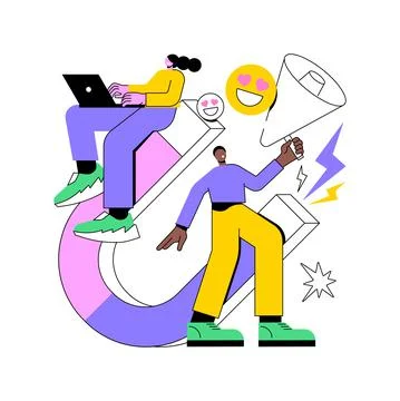 Marketing team abstract concept vector illustration. Stock Illustration