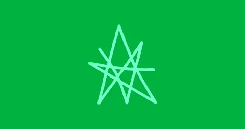 Marketing team analyzing dashed star scribble on transparent background, with Stock Footage 317527083