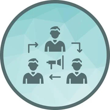 Marketing Team icon vector image. Stock Illustration