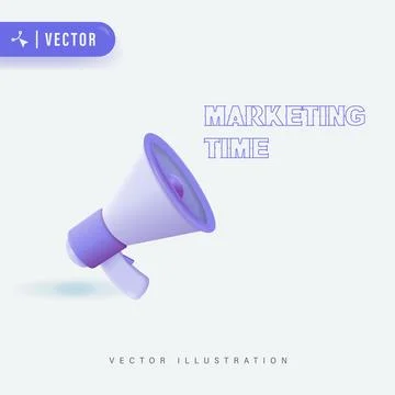 Marketing Time Stock Illustration