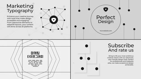 Marketing Typography for After Effects Stock After Effects