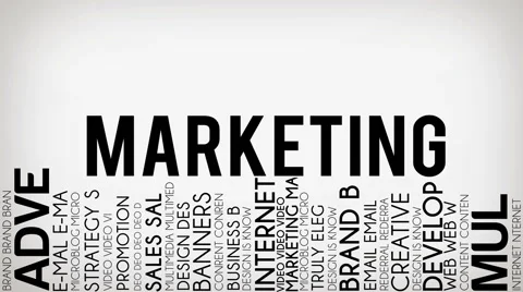Marketing Typography Stock Footage 68175283