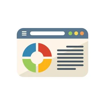 Marketing website icon flat vector. Web online 스톡 일러스트
