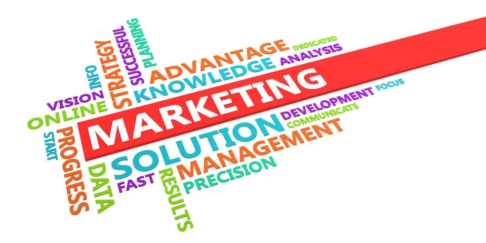 Marketing Word Cloud イラスト素材