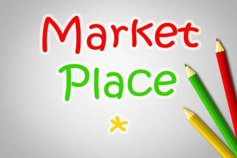 Marketplace concept Stock Illustration