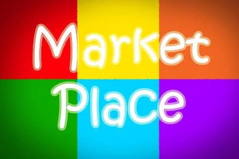 Marketplace concept Stock Illustration