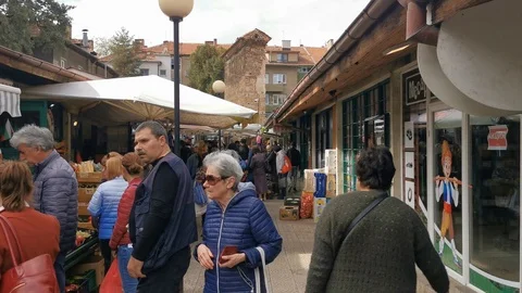 MarketRomWall Stock Footage 117244252