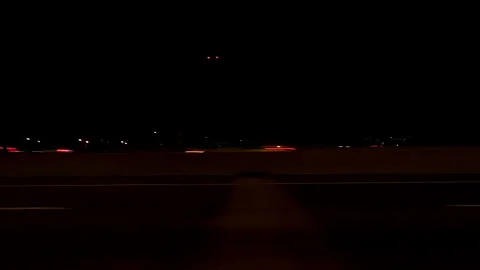 Markham, Canada, May 31 2025 POV side view driving on very dark night in city Stock Footage 309460408