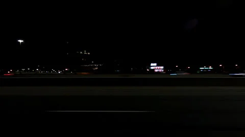 Markham, Canada, May 31 2025 POV side view driving on very dark night in city Video stock 309460417
