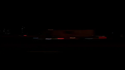 Markham, Canada, May 31 2025 POV side view driving on very dark night in city Stock Footage 309460423